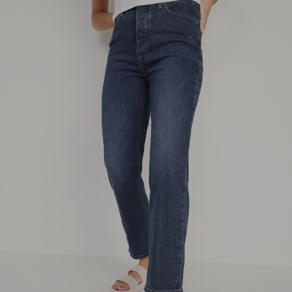 Old Navy high-rise button fly boot leg cut denim